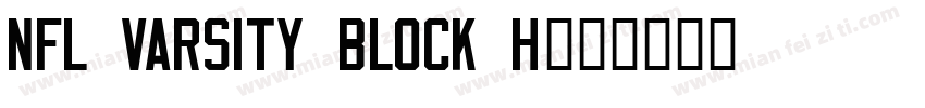 NFL Varsity Block H字体转换